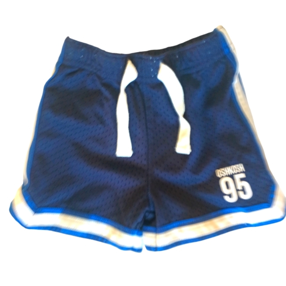 OshKosh B'gosh Blue and White Athletic Shorts with Drawstring